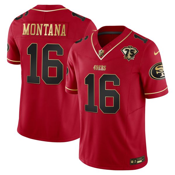 Youth's 49ers 2023 Vapor Gold Limited Jersey - All Stitched - Image 8