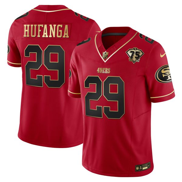 Youth's 49ers 2023 Vapor Gold Limited Jersey - All Stitched - Image 10