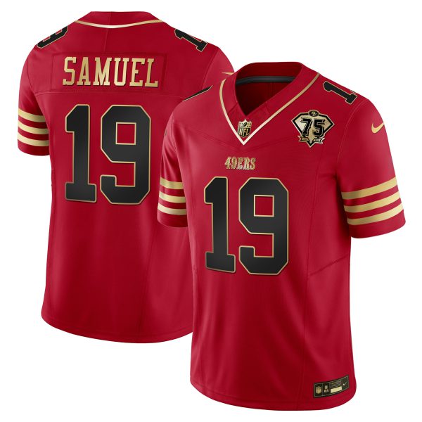 Youth's 49ers 2023 Vapor Gold Limited Jersey - All Stitched - Image 12