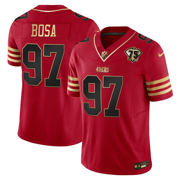 Youth's 49ers 2023 Vapor Gold Limited Jersey - All Stitched - Image 17