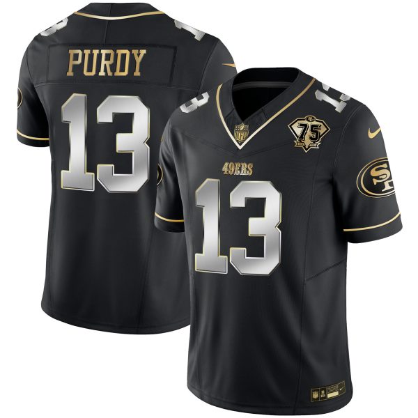 Youth's 49ers 2023 Vapor Gold Limited Jersey - All Stitched - Image 23