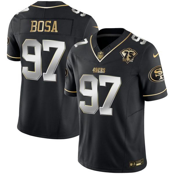 Youth's 49ers 2023 Vapor Gold Limited Jersey - All Stitched - Image 27