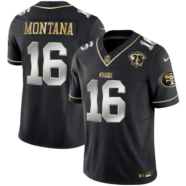 Youth's 49ers 2023 Vapor Gold Limited Jersey - All Stitched - Image 28