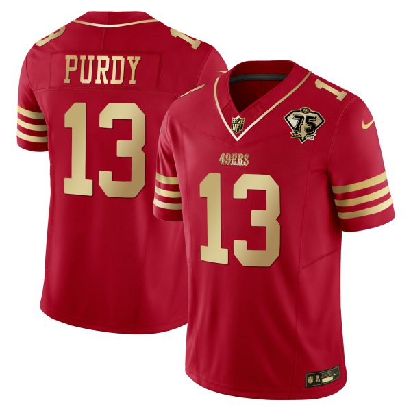 Youth's 49ers 2023 Vapor Gold Limited Jersey - All Stitched - Image 33