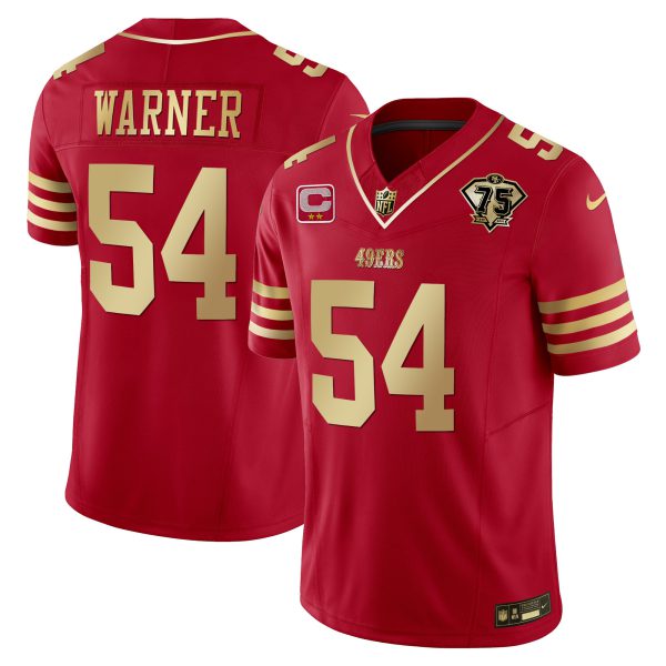 Youth's 49ers 2023 Vapor Gold Limited Jersey - All Stitched - Image 35