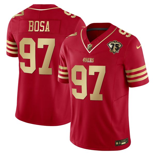 Youth's 49ers 2023 Vapor Gold Limited Jersey - All Stitched - Image 37