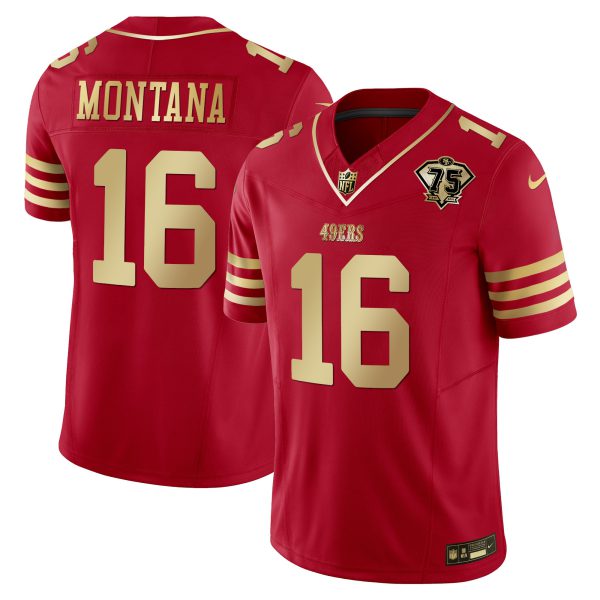 Youth's 49ers 2023 Vapor Gold Limited Jersey - All Stitched - Image 38