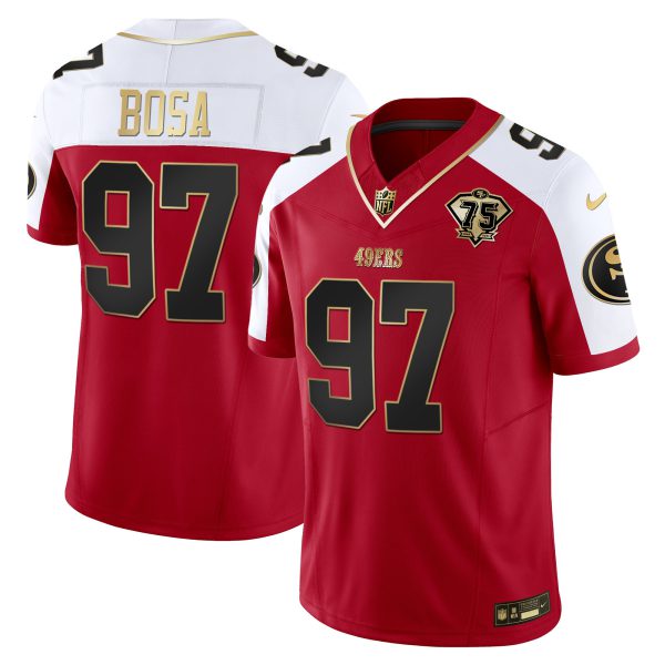 Youth's 49ers 2023 Vapor Gold Limited Jersey - All Stitched - Image 47
