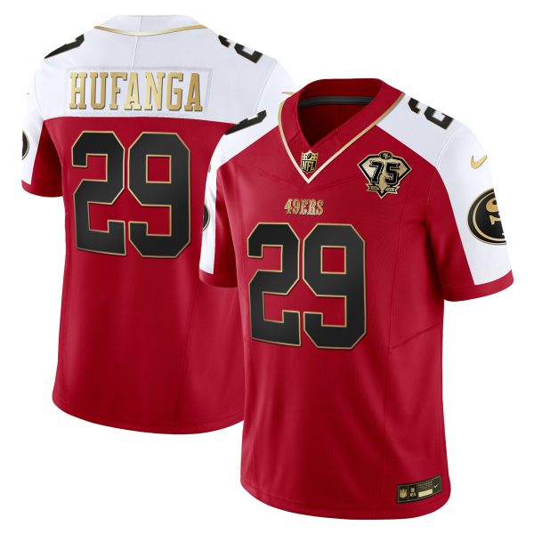 Youth's 49ers 2023 Vapor Gold Limited Jersey - All Stitched - Image 50
