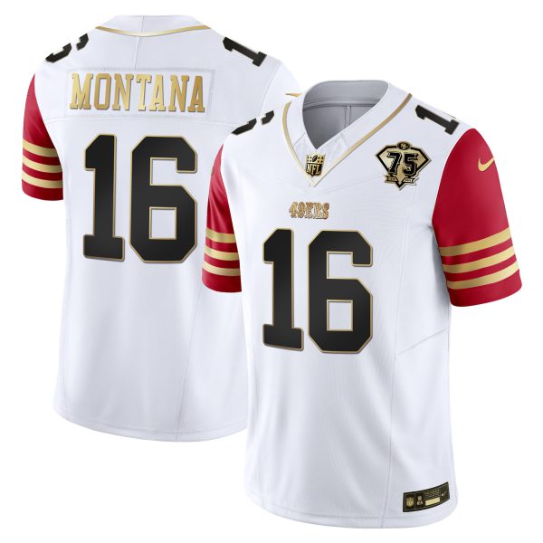 Youth's 49ers 2023 Vapor Gold Limited Jersey - All Stitched - Image 58