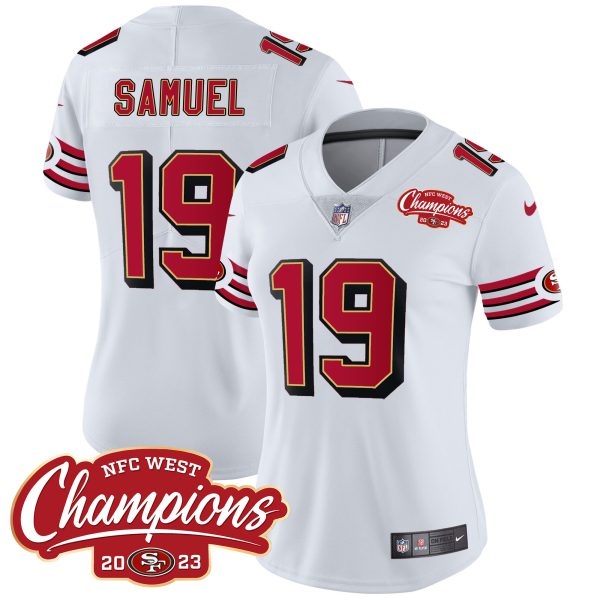 Women's 49ers Throwback NFC West Champions Patch Vapor Jersey - All Stitched - Image 12