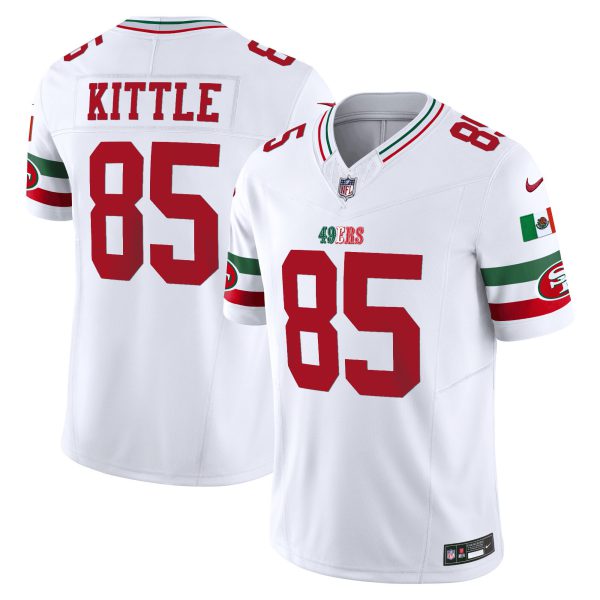 Youth's 49ers Mexico Vapor Jersey V2 - All Stitched - Image 5