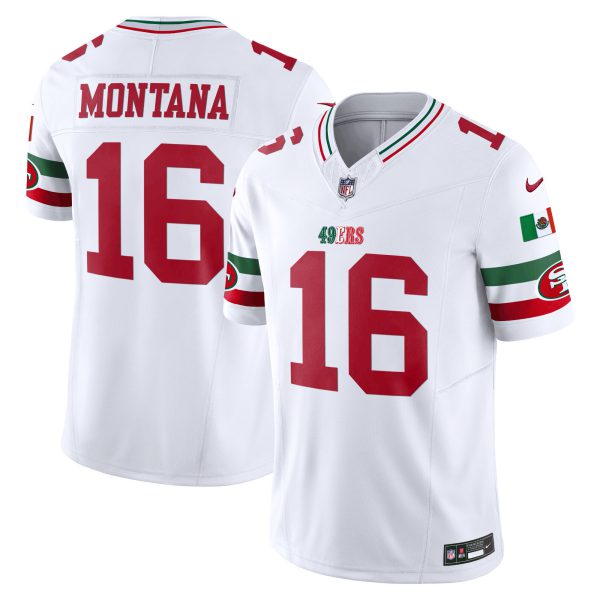 Youth's 49ers Mexico Vapor Jersey V2 - All Stitched - Image 8