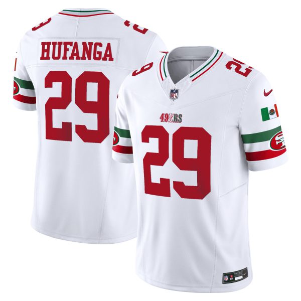 Youth's 49ers Mexico Vapor Jersey V2 - All Stitched - Image 10
