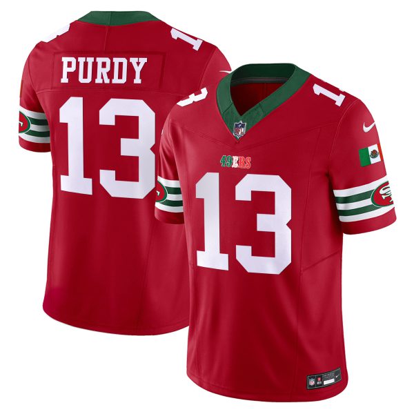 Youth's 49ers Mexico Vapor Jersey V2 - All Stitched - Image 14