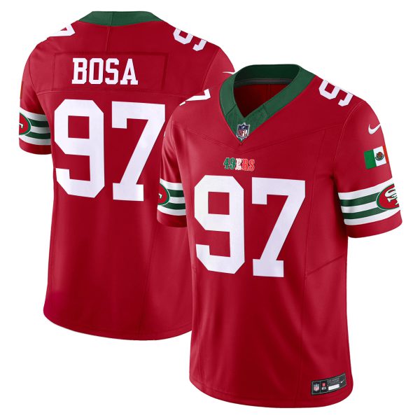 Youth's 49ers Mexico Vapor Jersey V2 - All Stitched - Image 17