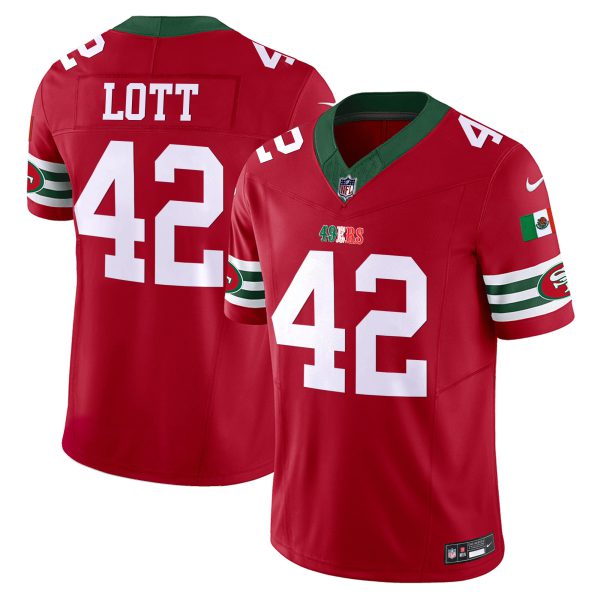 Youth's 49ers Mexico Vapor Jersey V2 - All Stitched - Image 19