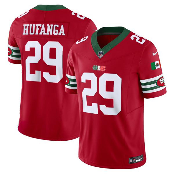 Youth's 49ers Mexico Vapor Jersey V2 - All Stitched - Image 20
