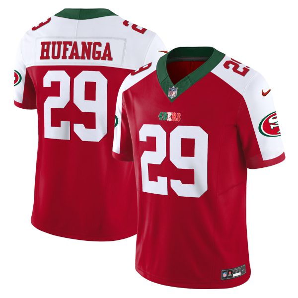 Youth's 49ers Mexico Vapor Jersey V2 - All Stitched - Image 50
