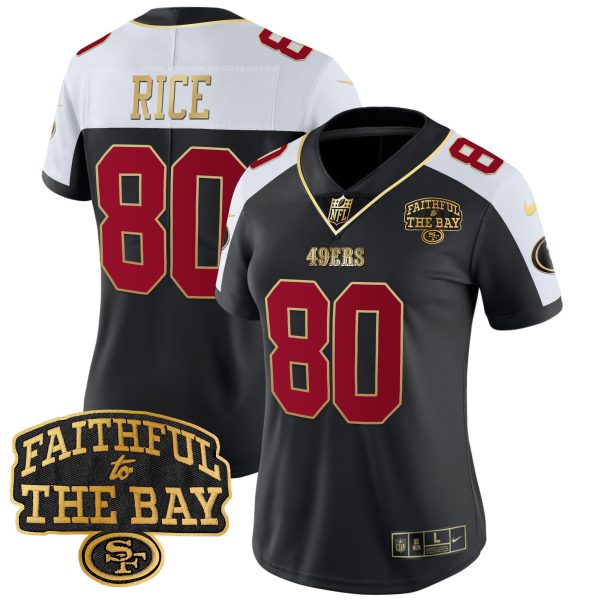 Women's 49ers Faithful To The Bay Patch Vapor Limited Jersey V8 - All Stitched - Image 6