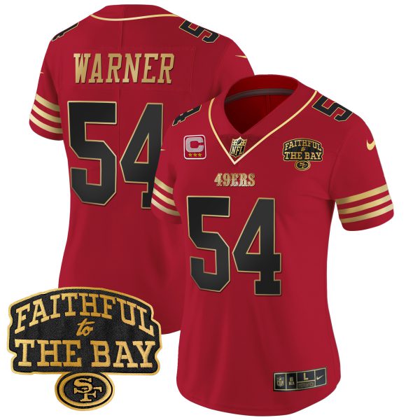 Women's 49ers Faithful To The Bay Patch Vapor Limited Jersey V8 - All Stitched - Image 15