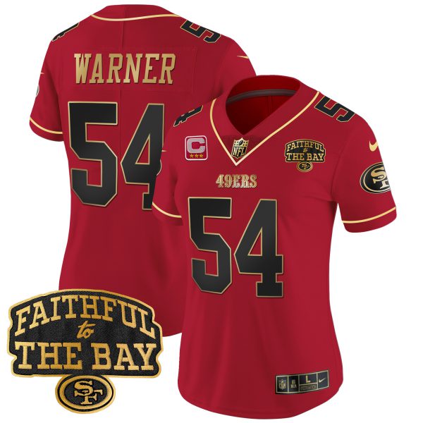 Women's 49ers Faithful To The Bay Patch Vapor Limited Jersey V8 - All Stitched - Image 25