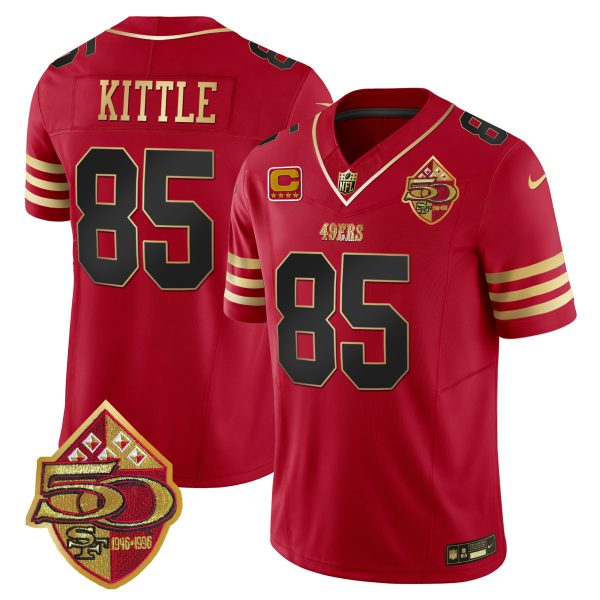 Men's 49ers 50th Anniversary Patch Vapor Limited Jersey - All Stitched - Image 15