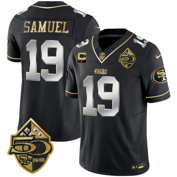 Men's 49ers 50th Anniversary Patch Vapor Limited Jersey - All Stitched - Image 34