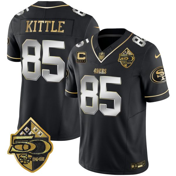 Men's 49ers 50th Anniversary Patch Vapor Limited Jersey - All Stitched - Image 35