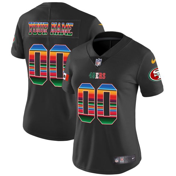 49ers Mexico Vapor Custom Jersey V3 - All Stitched - Image 8
