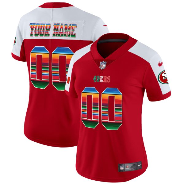 49ers Mexico Vapor Custom Jersey V3 - All Stitched - Image 10