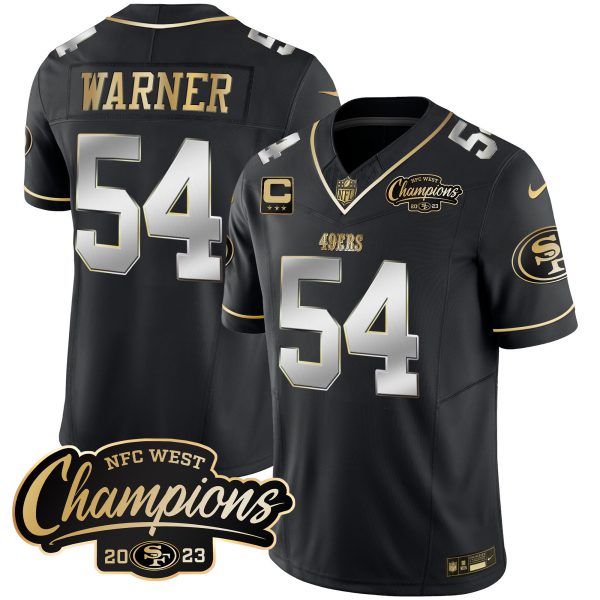 Men's 49ers 2023 NFC West Champions Patch Vapor Jersey - All Stitched - Image 45