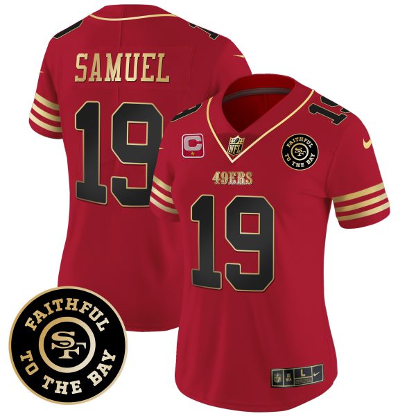 Women's 49ers Faithful To The Bay Patch Vapor Limited Jersey - All Stitched - Image 12