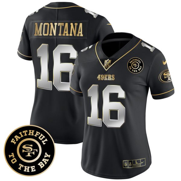 Women's 49ers Faithful To The Bay Patch Vapor Limited Jersey - All Stitched - Image 38