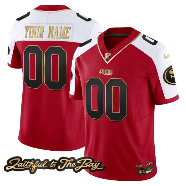49ers Faithful To The Bay Patch Vapor Custom Jersey V3 - All Stitched - Image 5