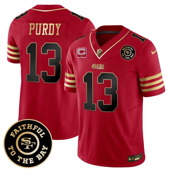 Youth's 49ers Faithful To The Bay Patch Vapor Limited Jersey - All Stitched - Image 13