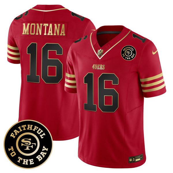 Youth's 49ers Faithful To The Bay Patch Vapor Limited Jersey - All Stitched - Image 18
