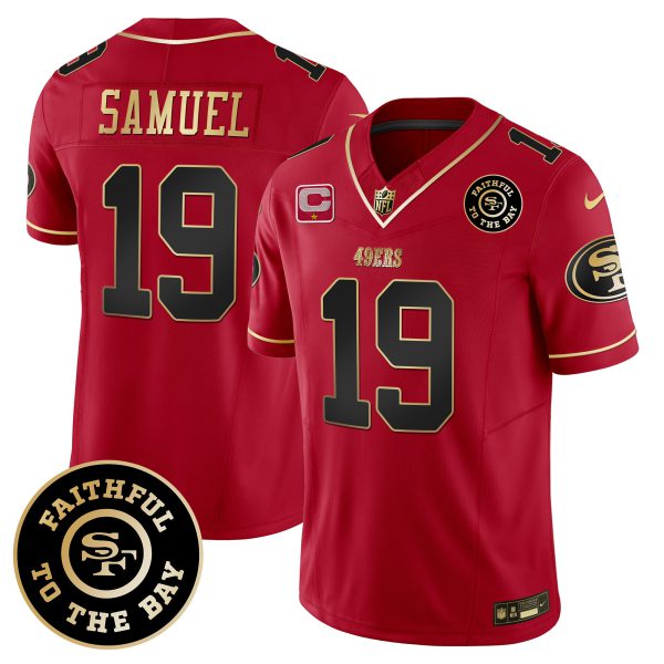 Youth's 49ers Faithful To The Bay Patch Vapor Limited Jersey - All Stitched - Image 22