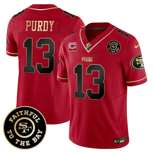 Youth's 49ers Faithful To The Bay Patch Vapor Limited Jersey - All Stitched - Image 23