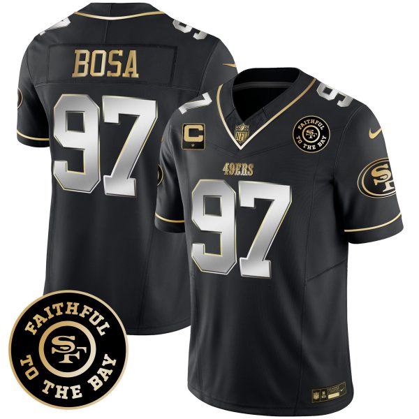 Youth's 49ers Faithful To The Bay Patch Vapor Limited Jersey - All Stitched - Image 37