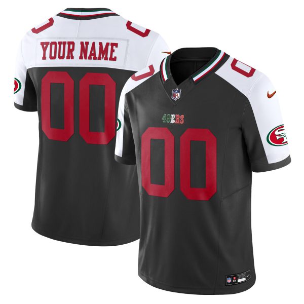 49ers Mexico Vapor Custom Jersey V2 - All Stitched - Image 4