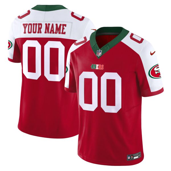 49ers Mexico Vapor Custom Jersey V2 - All Stitched - Image 5