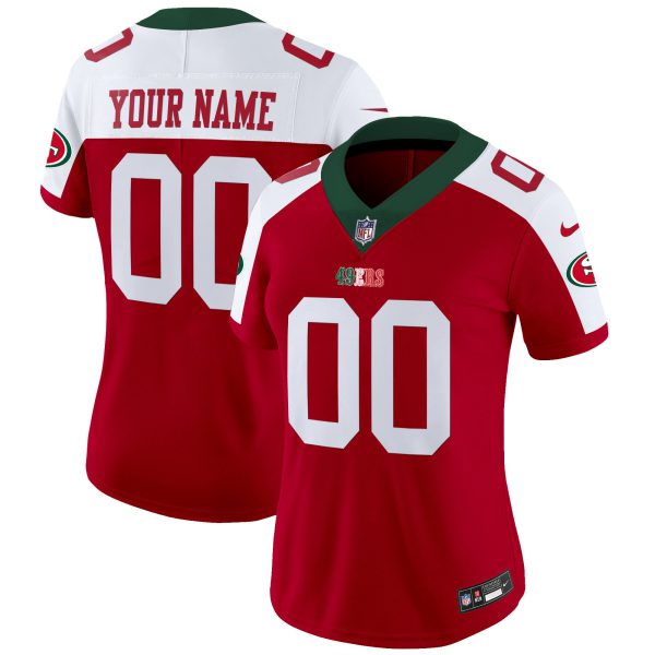 49ers Mexico Vapor Custom Jersey V2 - All Stitched - Image 10