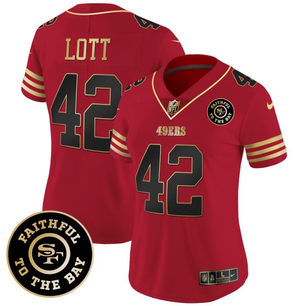 Women's 49ers Faithful To The Bay Patch Vapor Limited Jersey V7 - All Stitched - Image 19