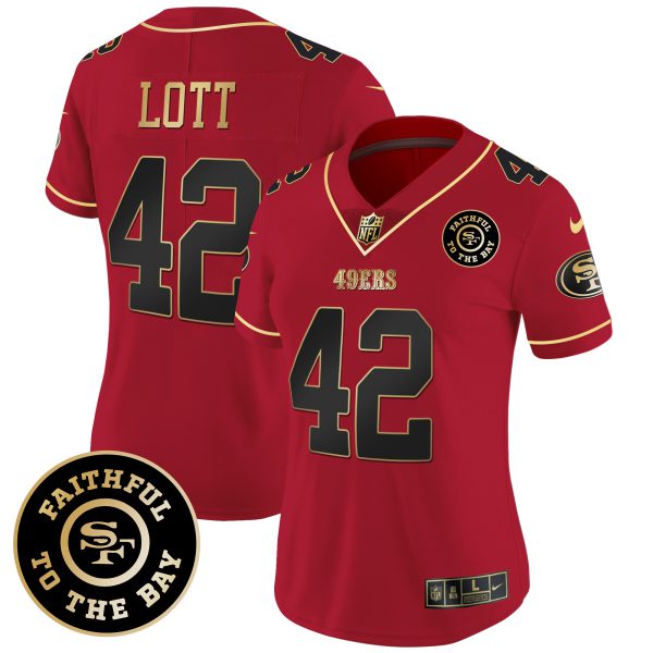 Women's 49ers Faithful To The Bay Patch Vapor Limited Jersey V7 - All Stitched - Image 29