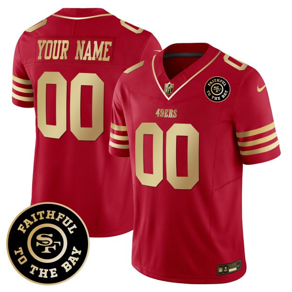 49ers Faithful To The Bay Patch Vapor Limited Custom Jersey - All Stitched - Image 6
