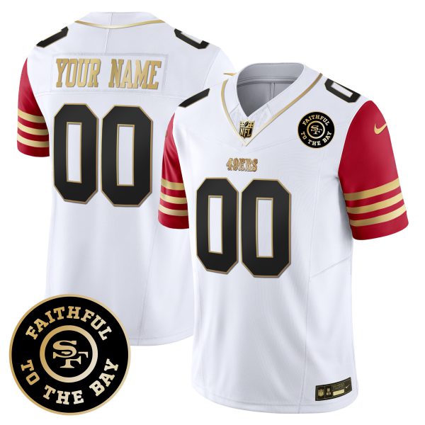 49ers Faithful To The Bay Patch Vapor Limited Custom Jersey - All Stitched - Image 7