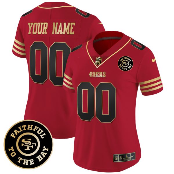 49ers Faithful To The Bay Patch Vapor Limited Custom Jersey - All Stitched - Image 9