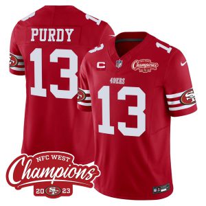 Brock Purdy San Francisco 49ers 2023 NFC West Champions Jersey - All Stitched