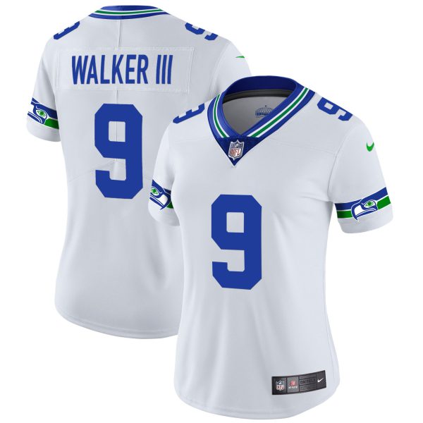 Women's Seahawks Throwback & Gold Jersey - All Stitched - Image 12